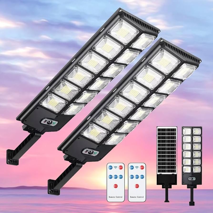 Acmefun Solar Street Lights, IP66 Waterproof Outdoor LED